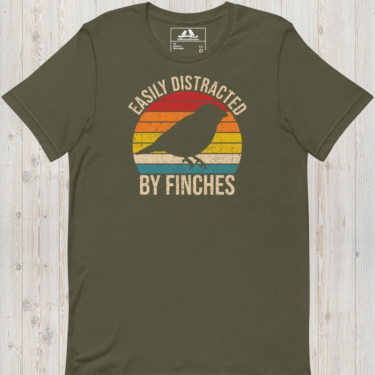 Easily Distracted By Finches Unisex t-shirt