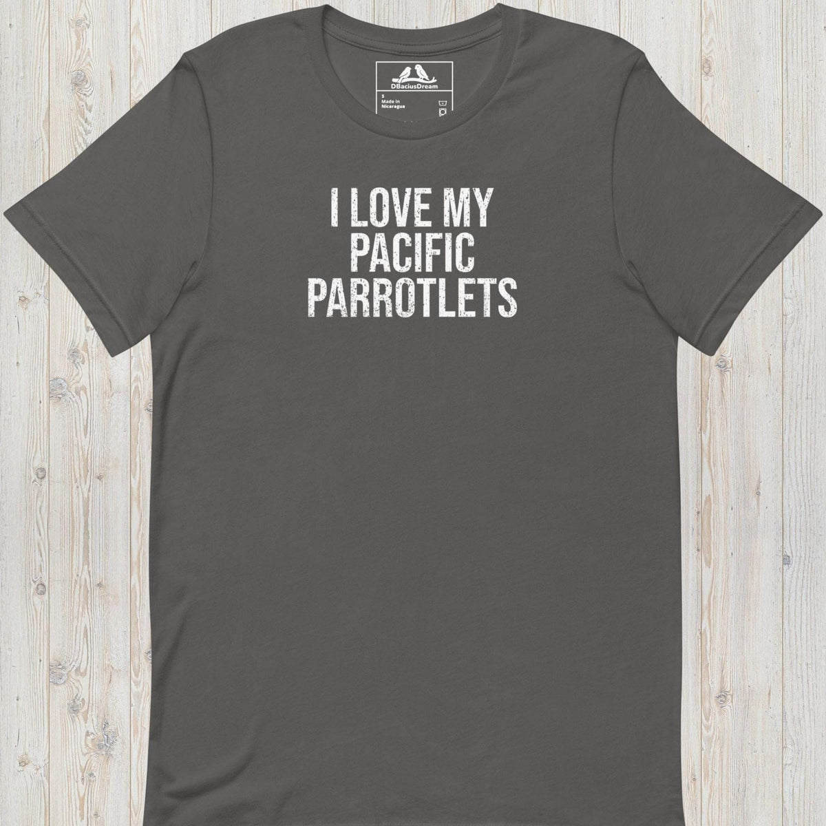 I Love My Pacific Parrotlets Unisex t-shirt