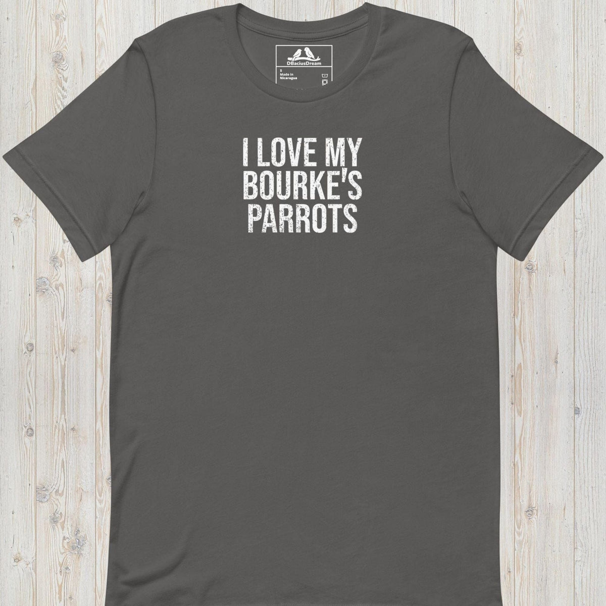 I Love My Bourke`s Parrots Unisex t-shirt