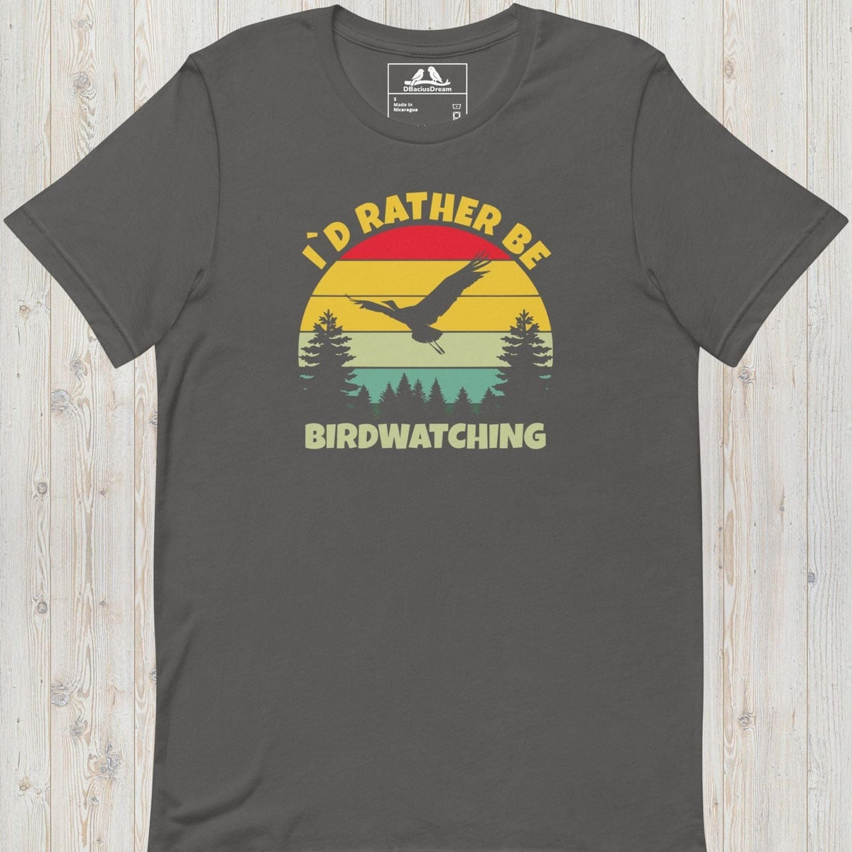 I´d Rather Be Birdwatching Unisex t-shirt