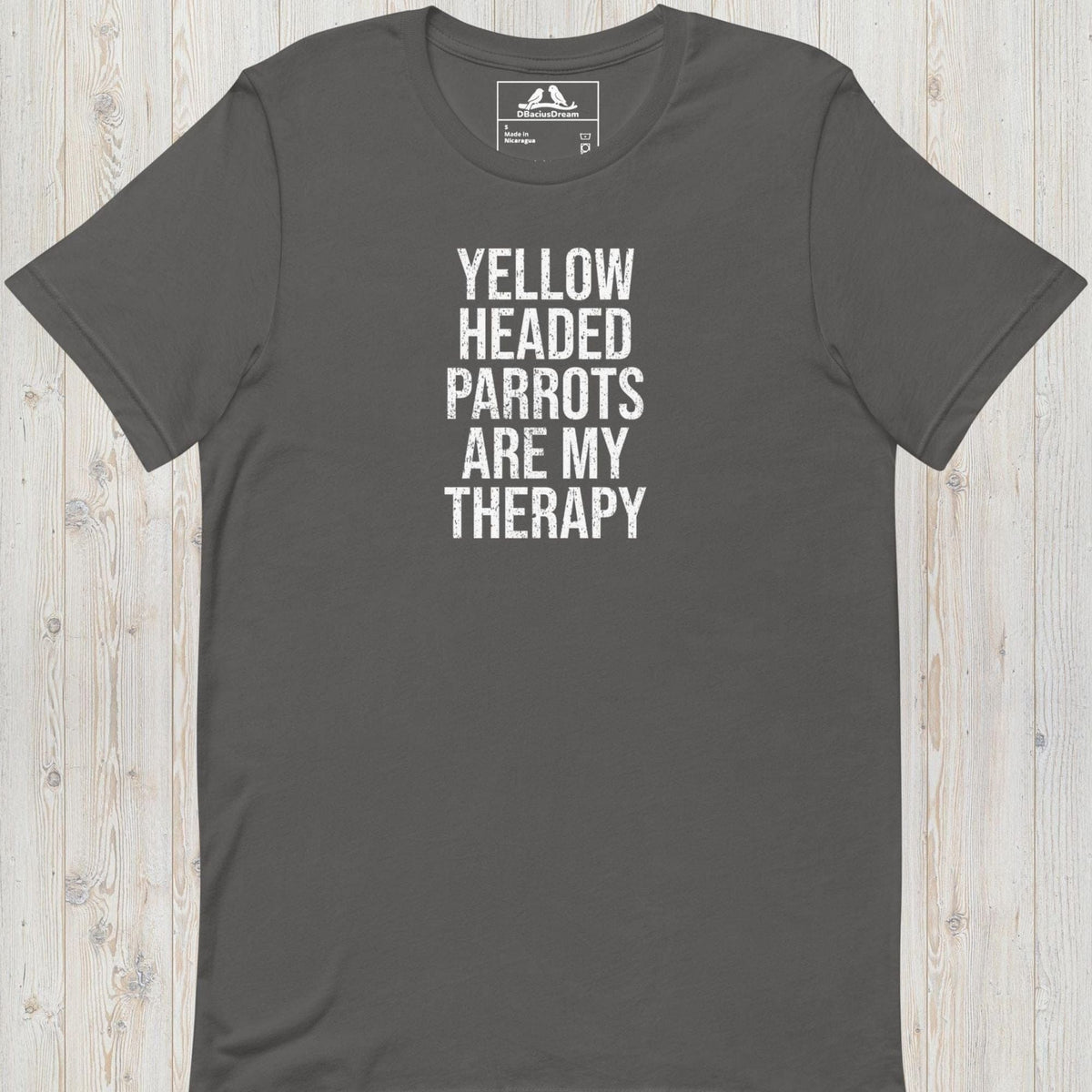 Yellow Headed Parrots Are My Therapy Unisex t-shirt