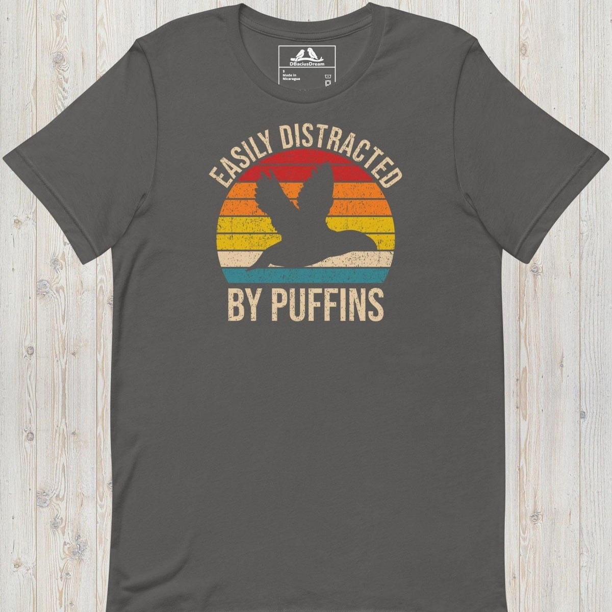 Easily Distracted By Puffins Unisex t-shirt