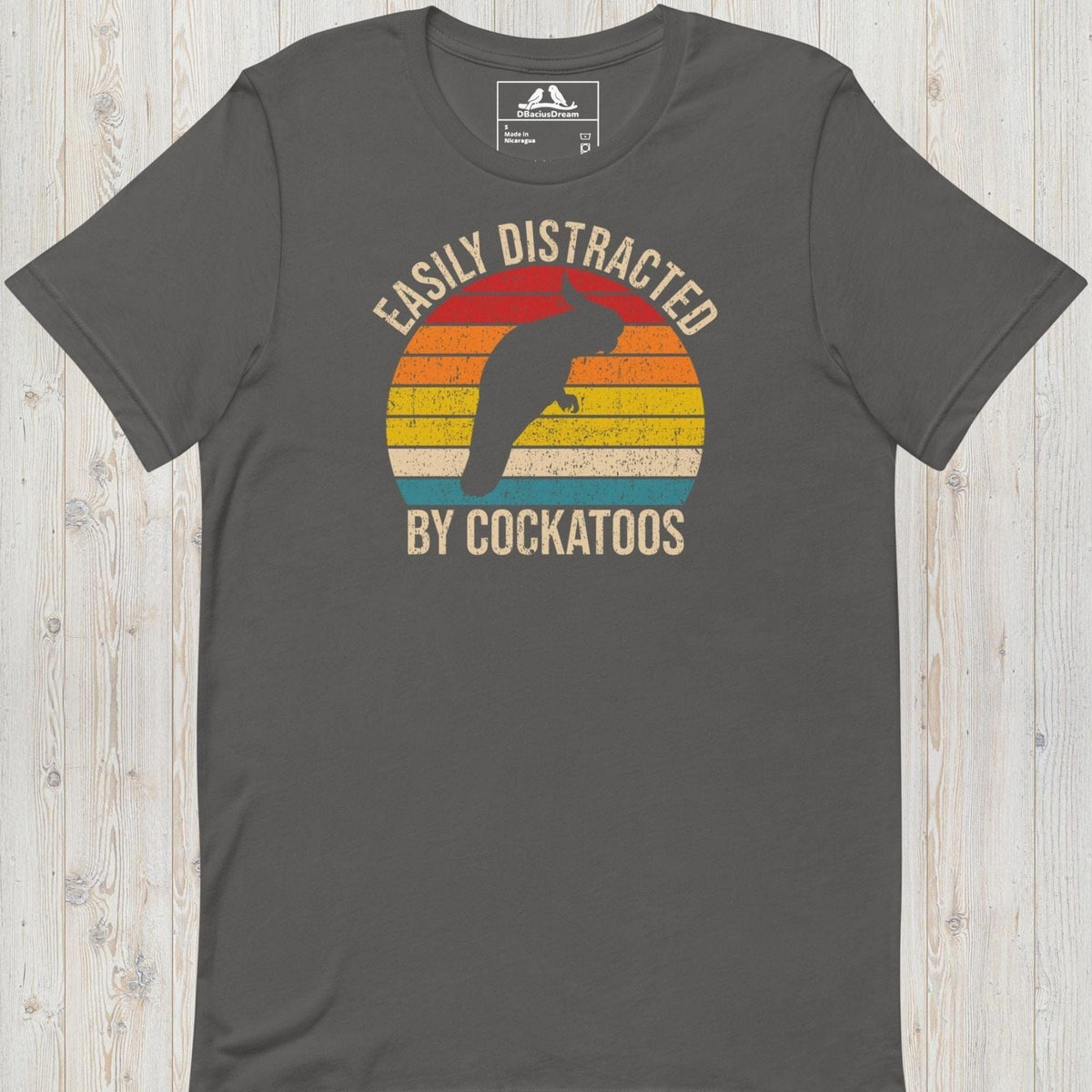 Easily Distracted By Cockatoos Unisex t-shirt