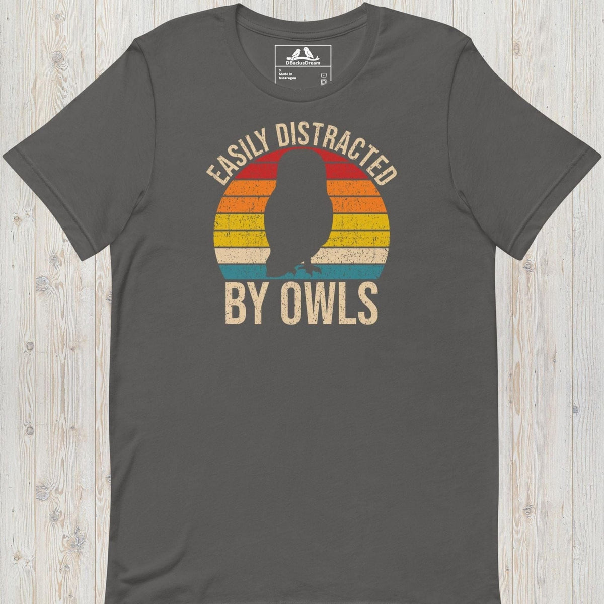 Easily Distracted By Owls Unisex t-shirt