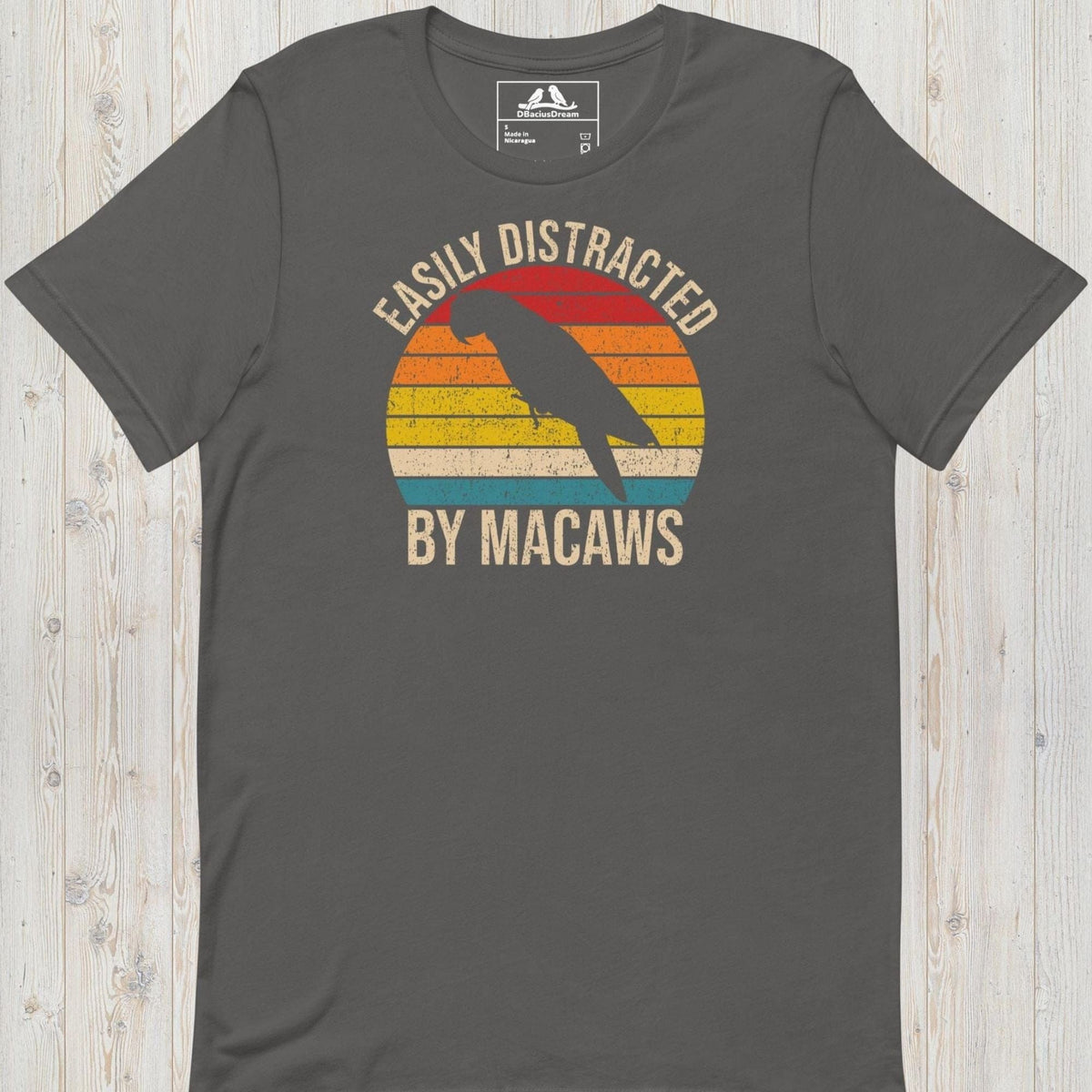 Easily Distracted By Macaws Unisex t-shirt