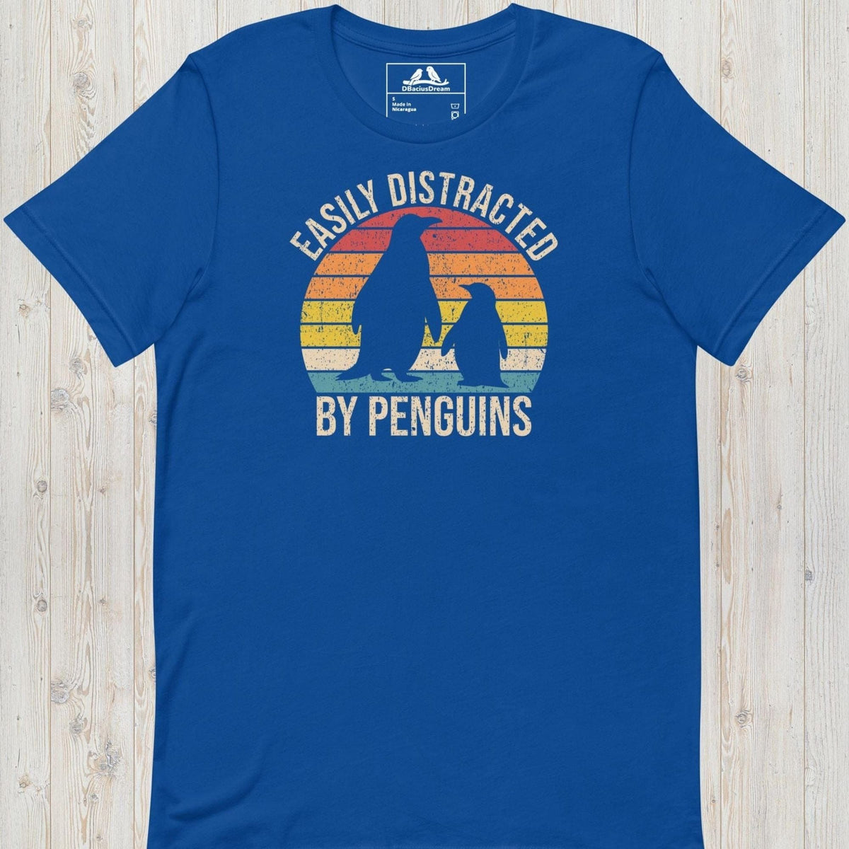 Easily Distracted By Penguins Unisex t-shirt