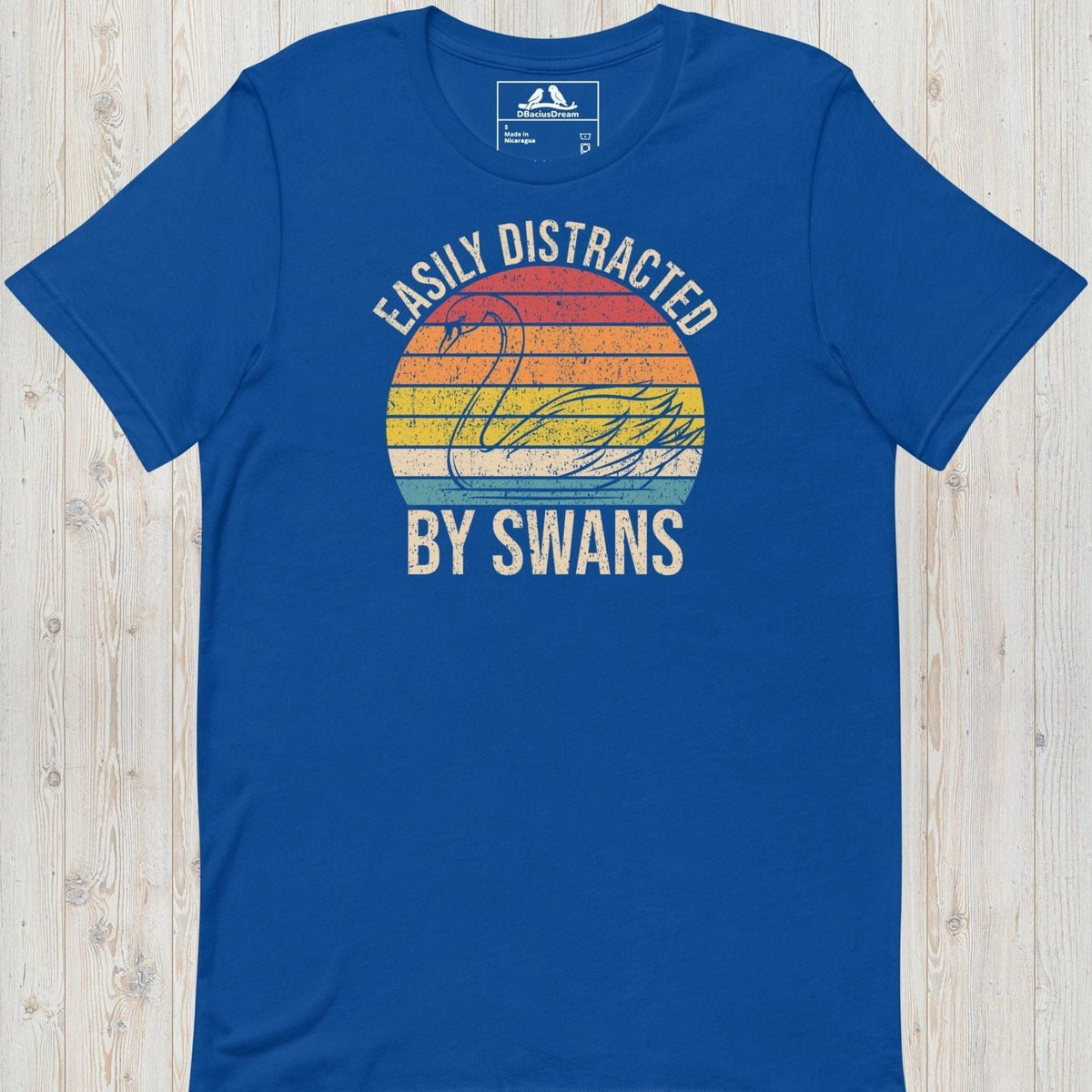 Easily Distracted By Swans Unisex t-shirt