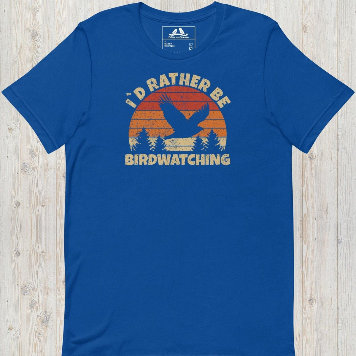 I´d Rather Be Birdwatching Unisex t-shirt