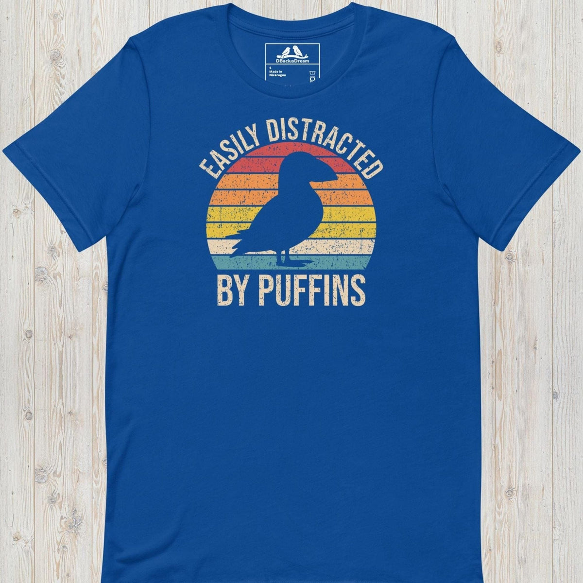 Easily Distracted By Puffins Unisex t-shirt