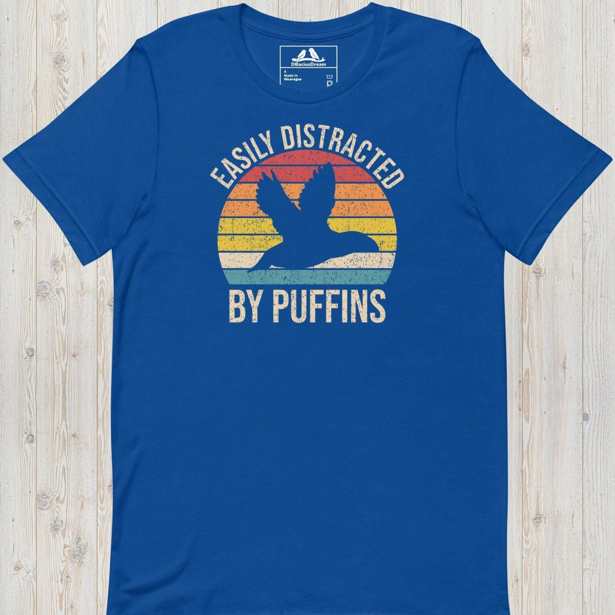 Easily Distracted By Puffins Unisex t-shirt