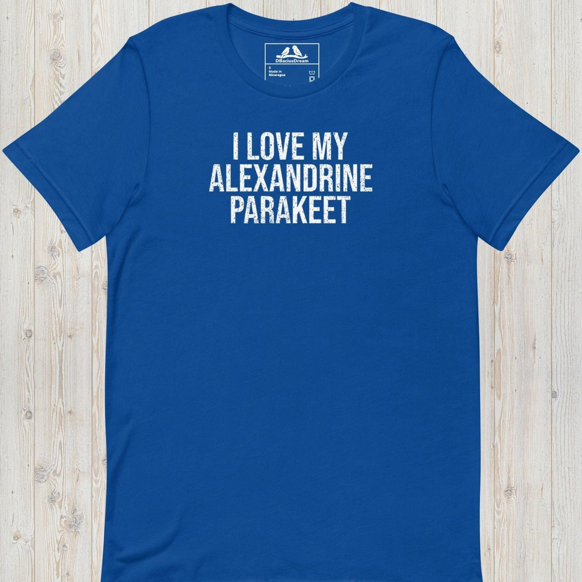 I Love My Alexandrine Parakeet Unisex t-shirt