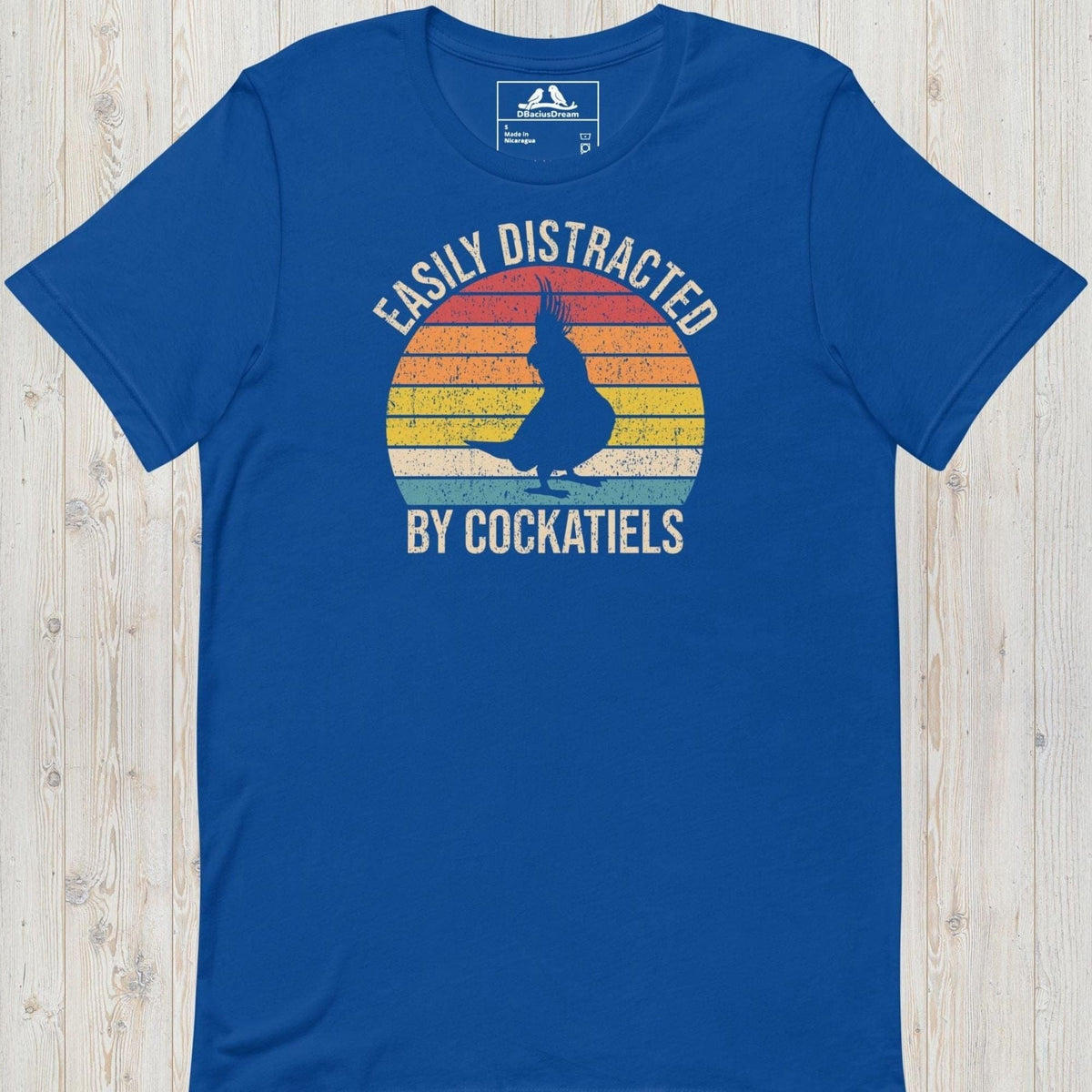 Easily Distracted By Cockatiels Unisex t-shirt