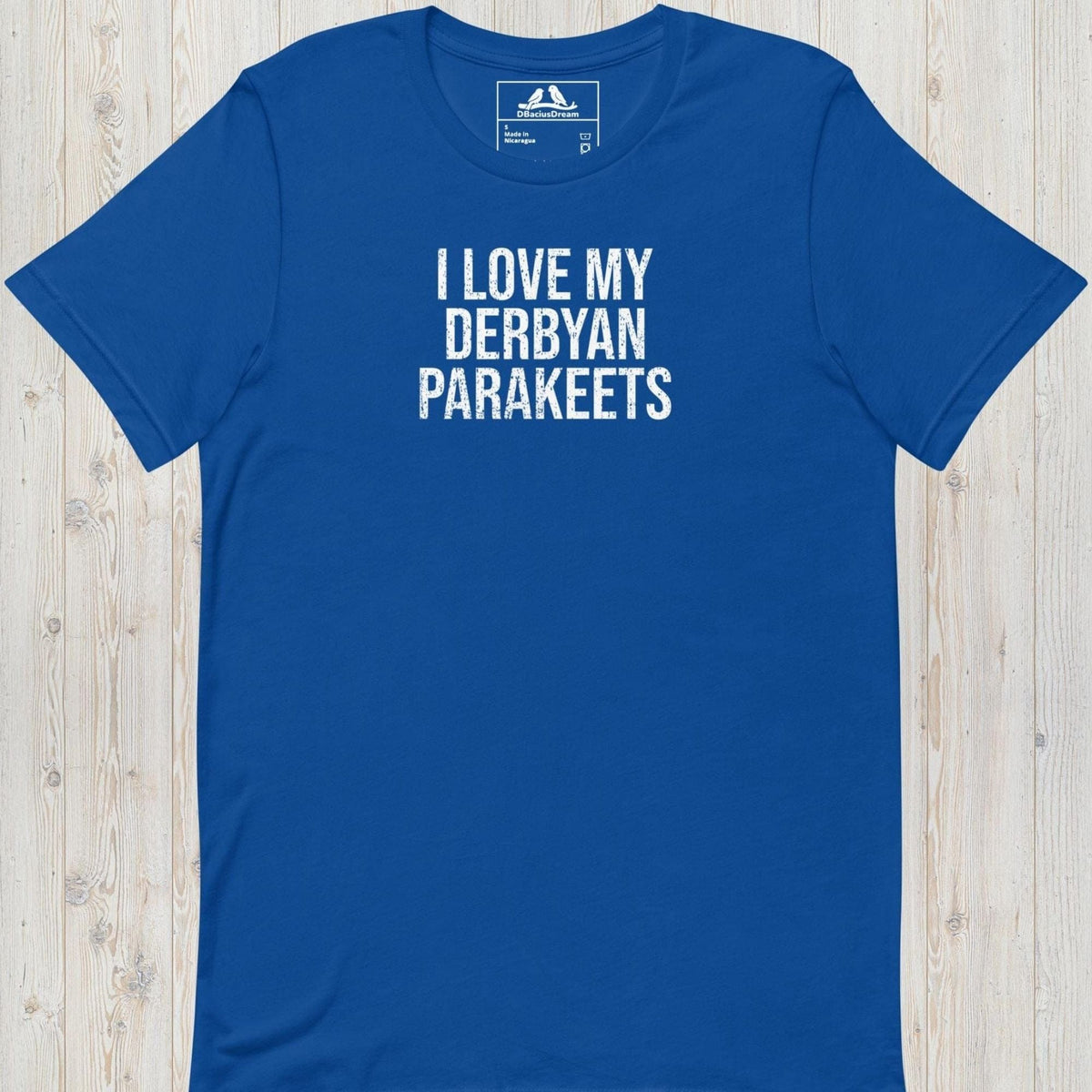 I Love My Derbyan Parakeets Unisex t-shirt