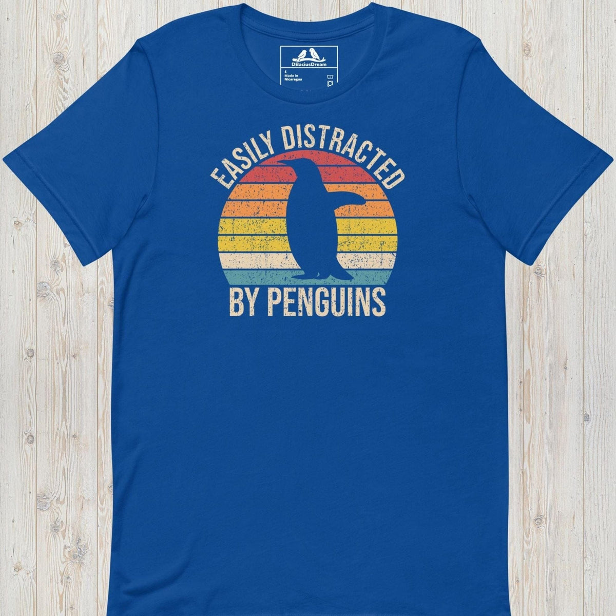 Easily Distracted By Penguins Unisex t-shirt