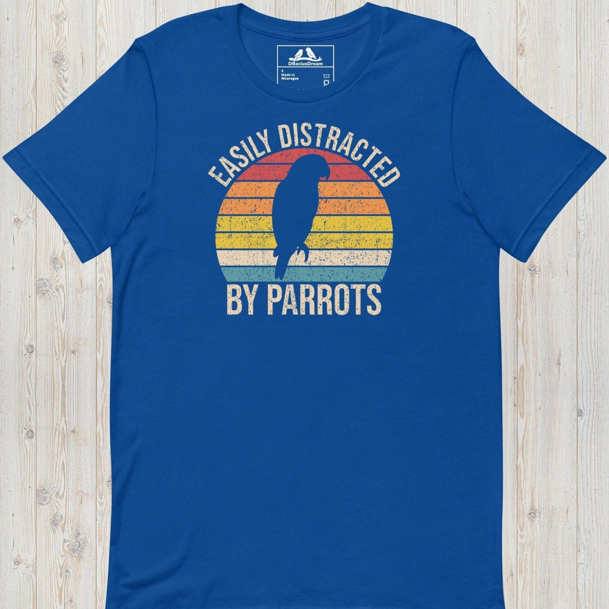 Easily Distracted By Parrots Unisex t-shirt
