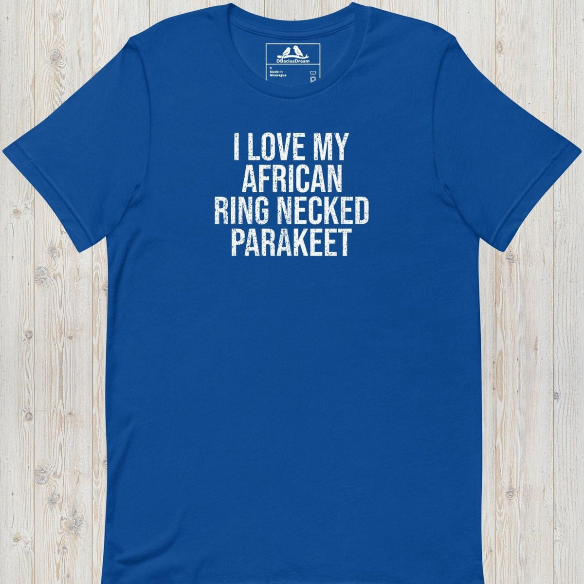 I Love My African Ring Necked Parakeet Unisex t-shirt