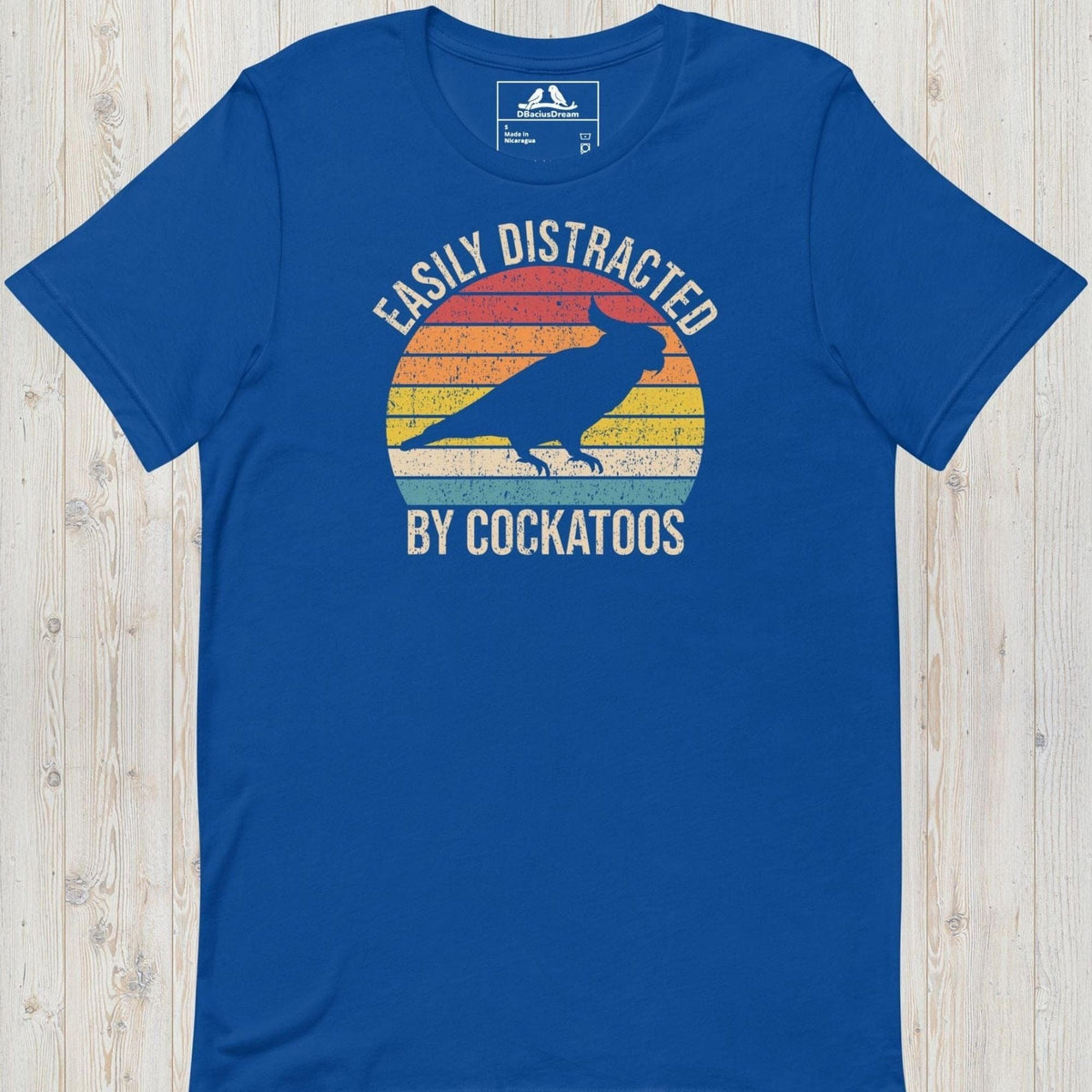 Easily Distracted By Cockatoos Unisex t-shirt