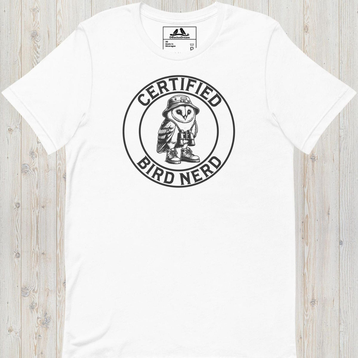 Certified Bird Nerd Unisex t-shirt