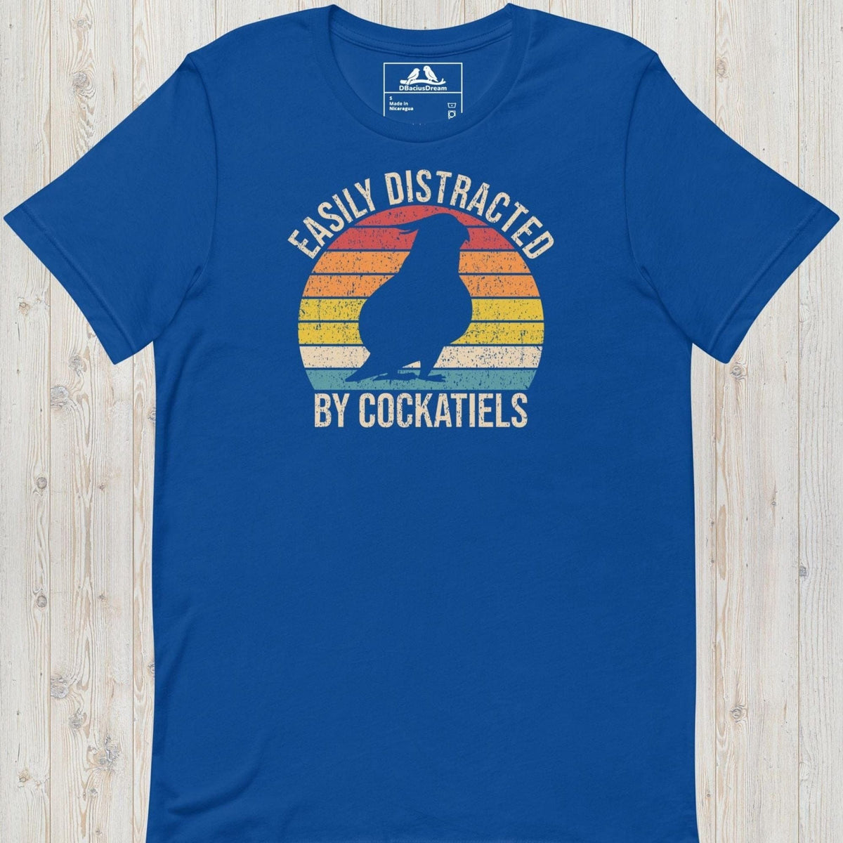 Easily Distracted By Cockatiels Unisex t-shirt
