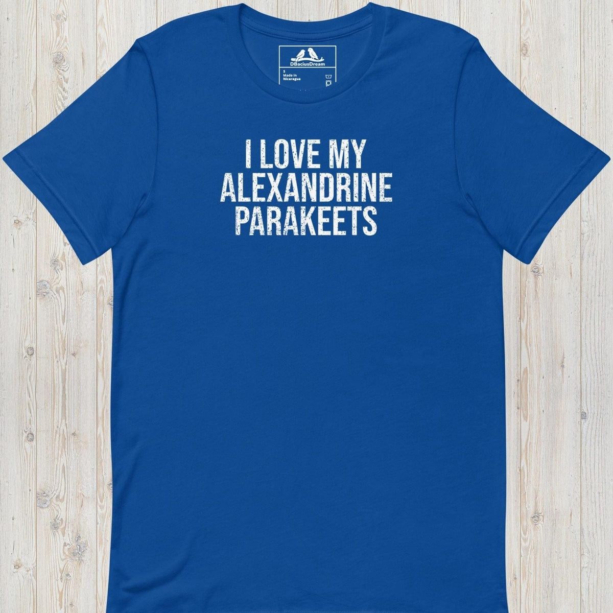I Love My Alexandrine Parakeets Unisex t-shirt