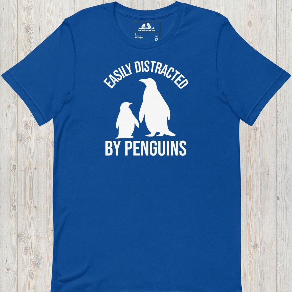 Easily Distracted By Penguins Unisex t-shirt