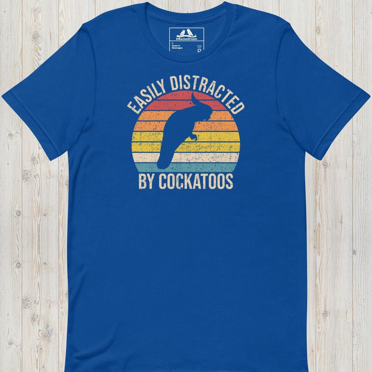 Easily Distracted By Cockatoos Unisex t-shirt