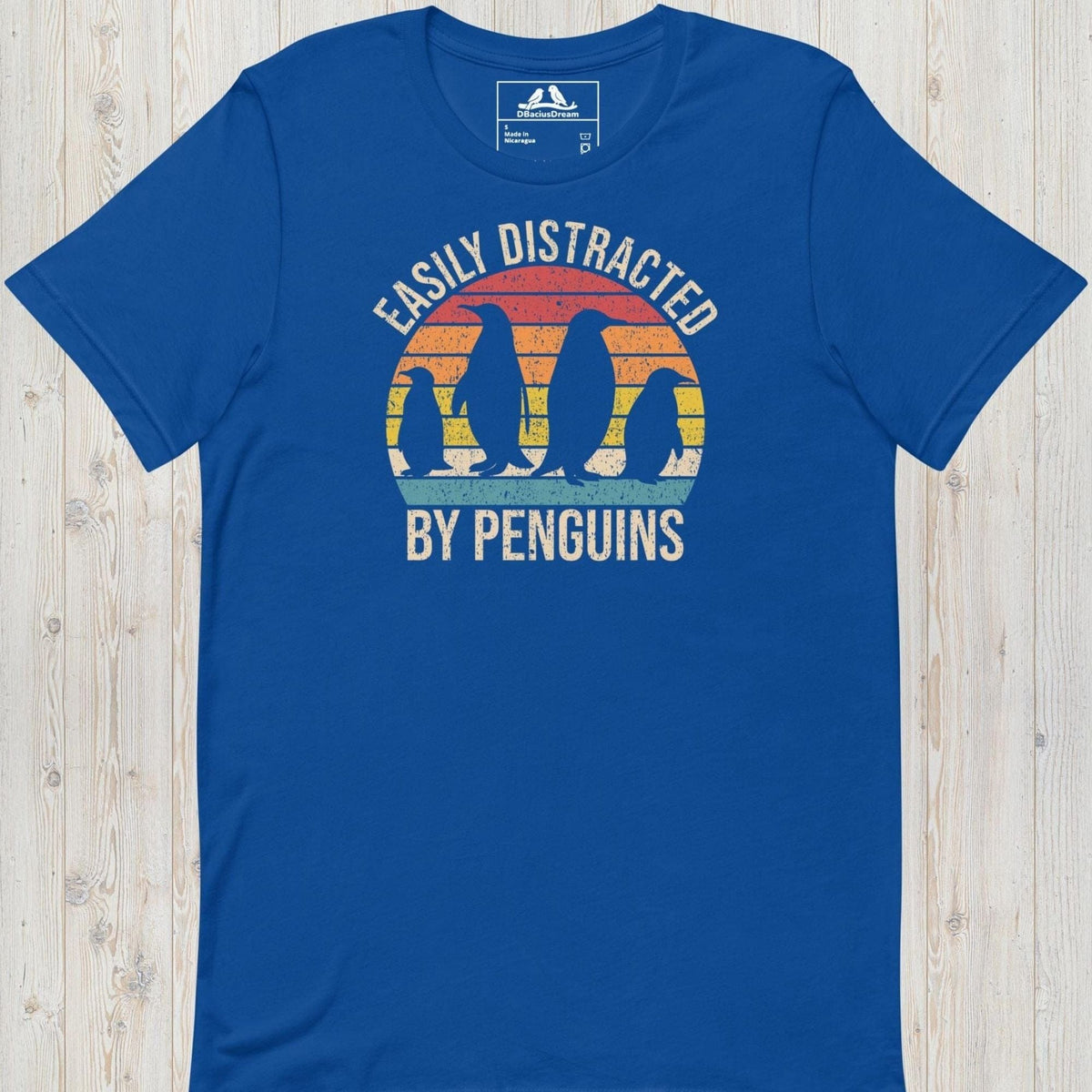 Easily Distracted By Penguins Unisex t-shirt