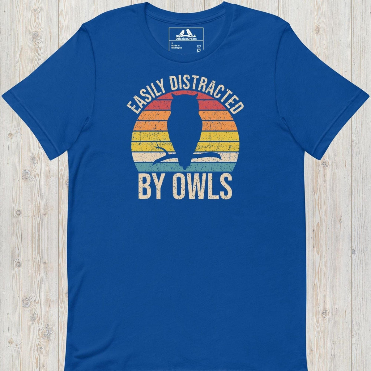 Easily Distracted By Owls Unisex t-shirt