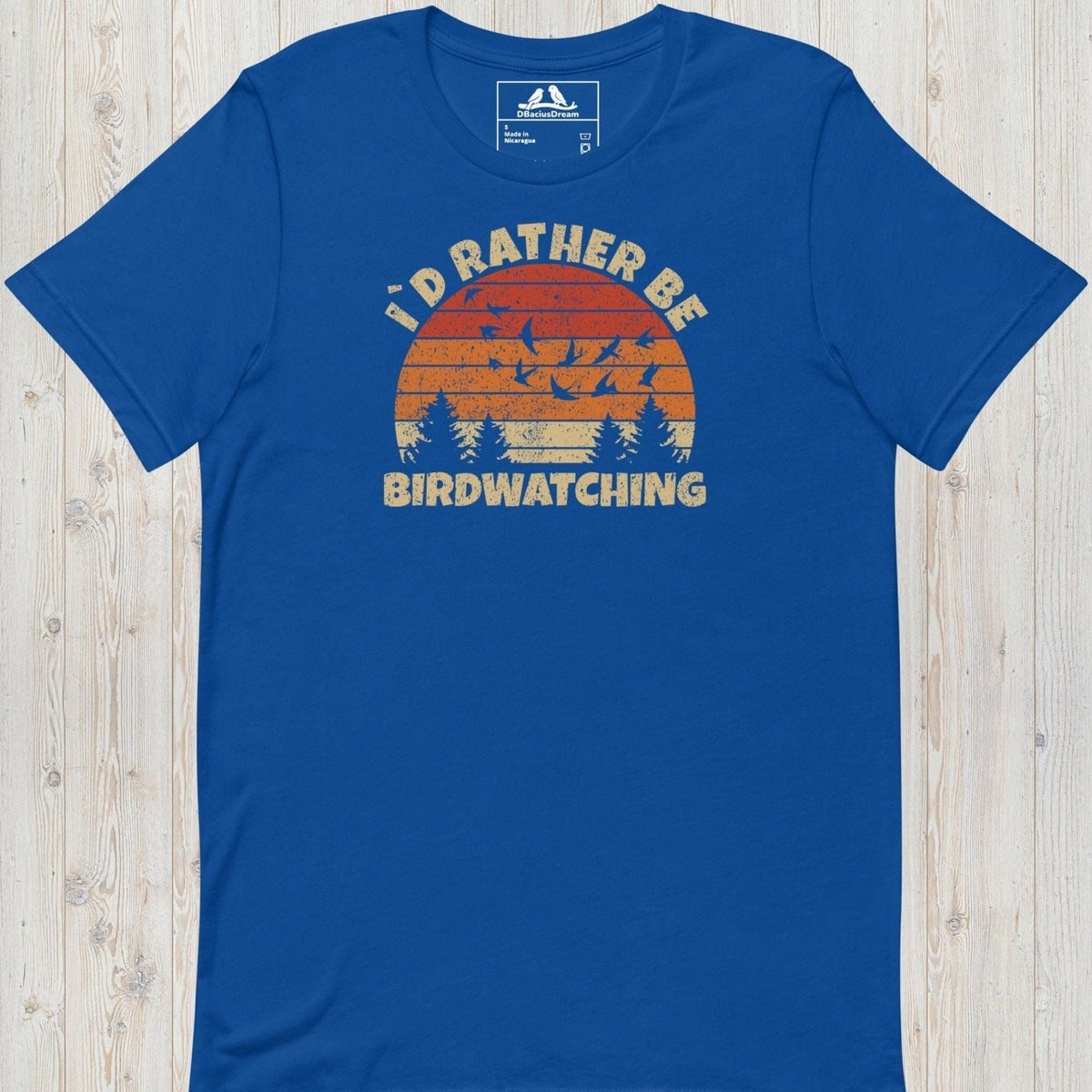 I´d Rather Be Birdwatching Unisex t-shirt