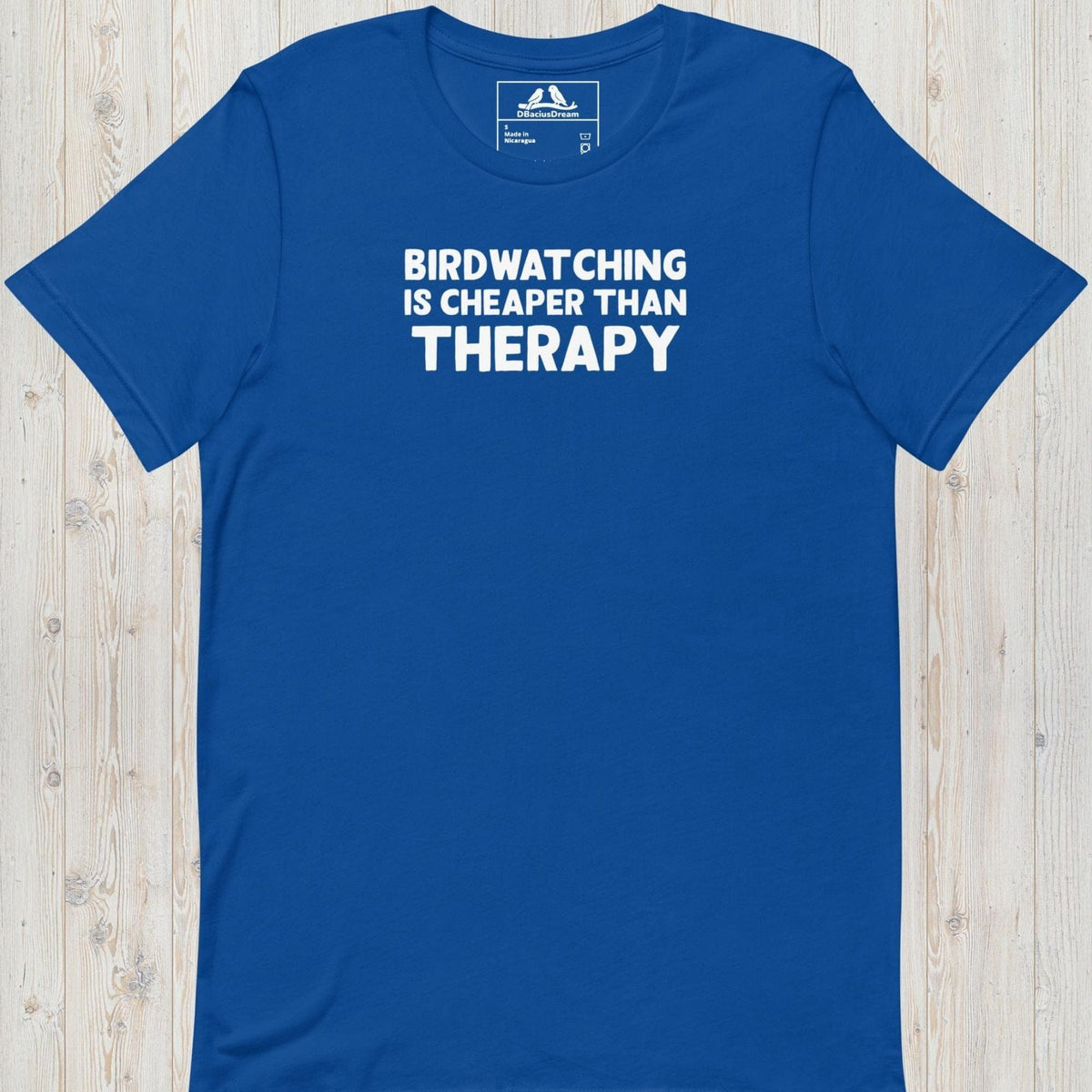 Birdwatching Is Cheaper Than Therapy Unisex t-shirt