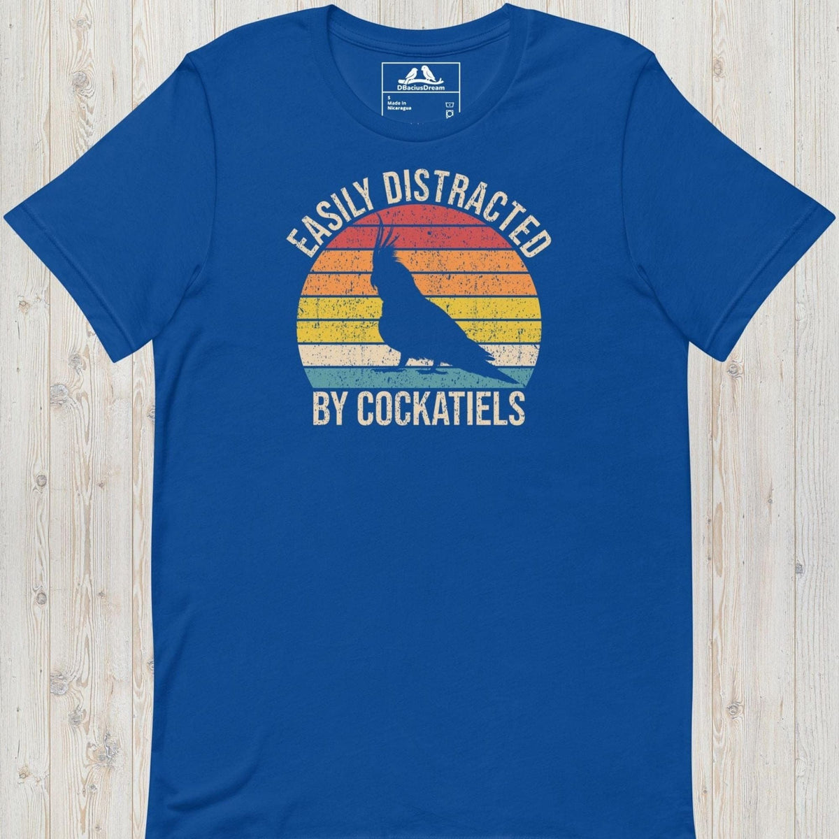 Easily Distracted By Cockatiels Unisex t-shirt