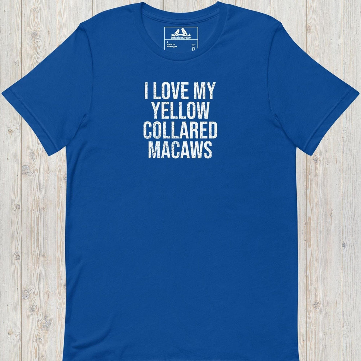 I Love My Yellow Collared Macaws Unisex t-shirt