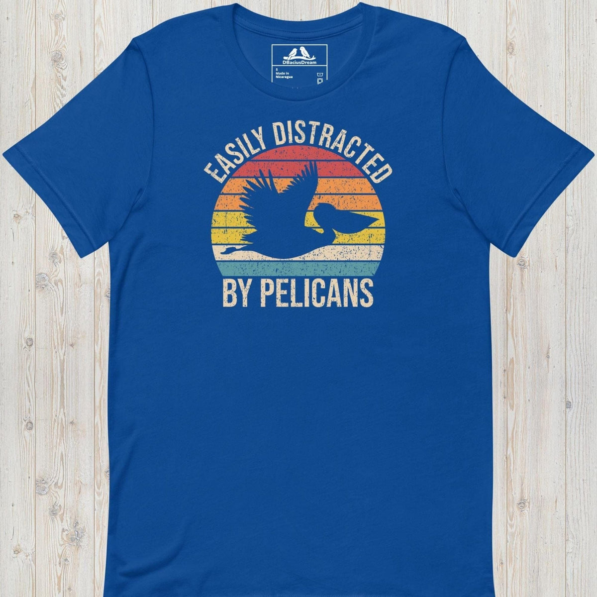 Easily  Distracted By Pelicans Unisex t-shirt
