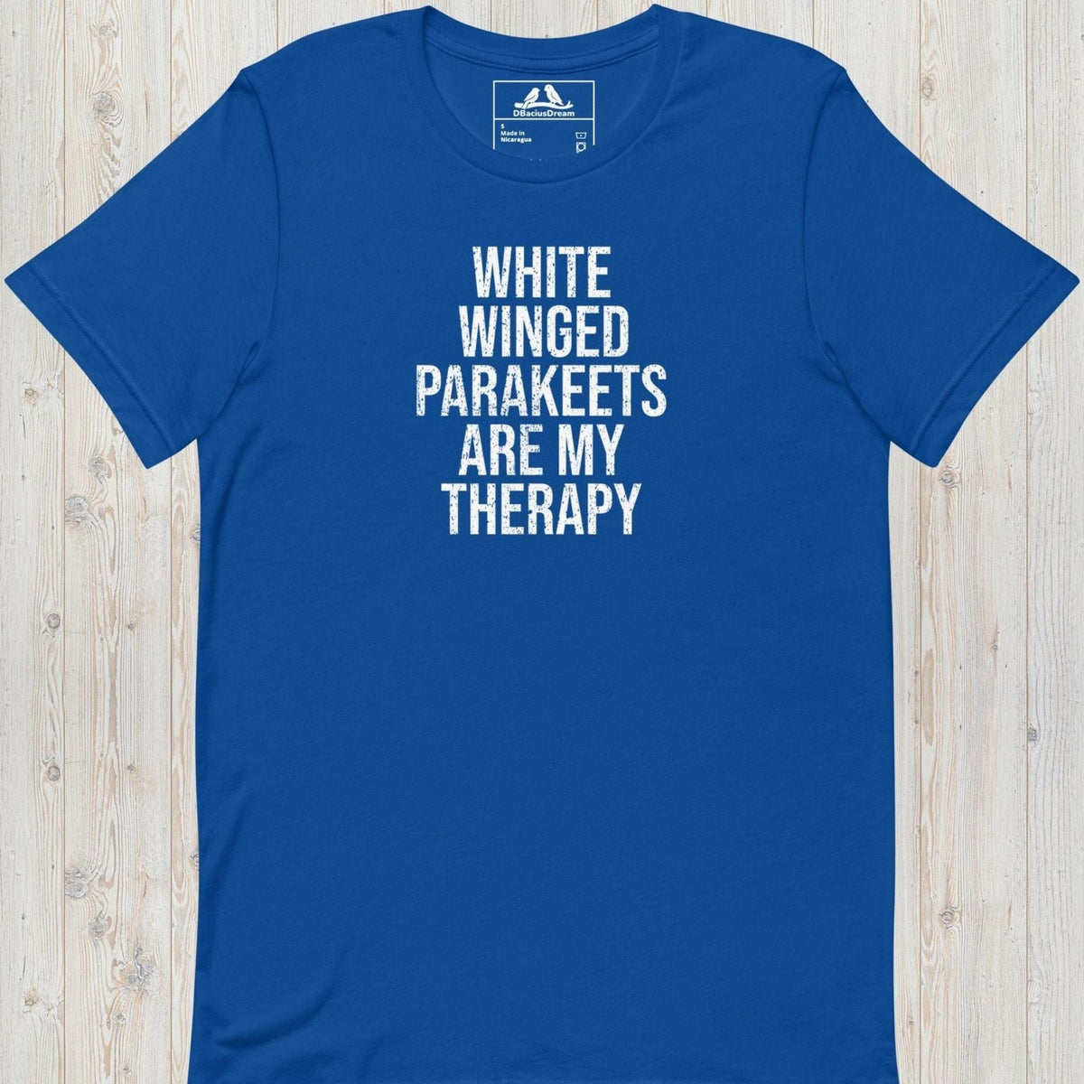 White Winged Parakeets Are My Therapy Unisex t-shirt