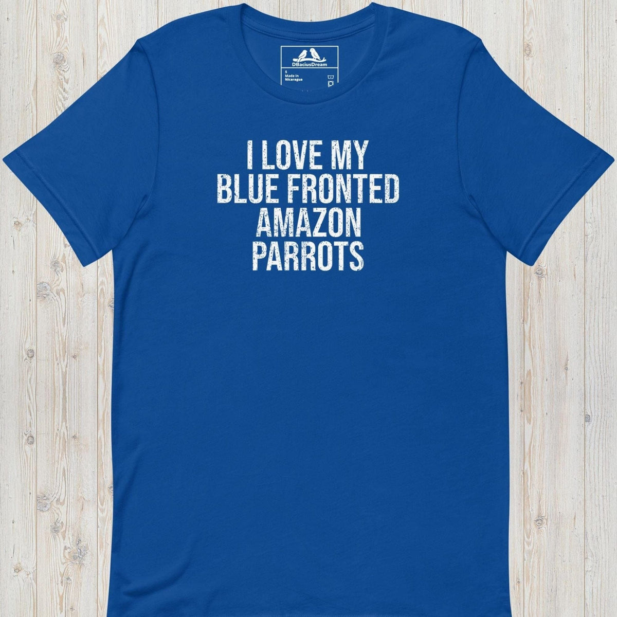 I Love My Blue Fronted Amazon Parrots Unisex t-shirt