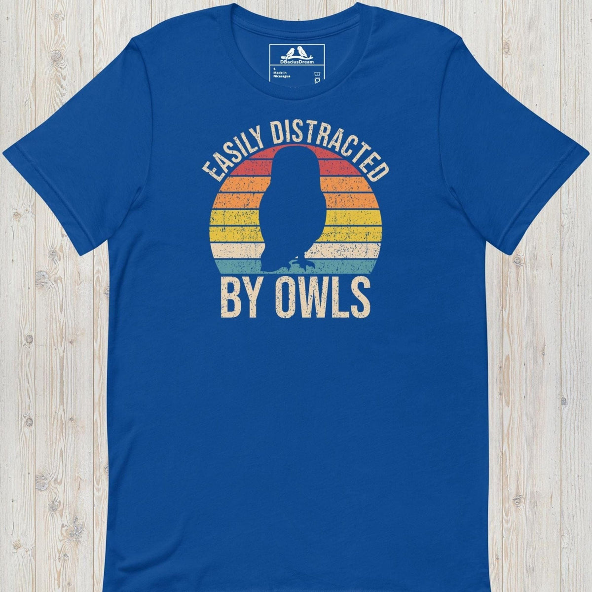 Easily Distracted By Owls Unisex t-shirt