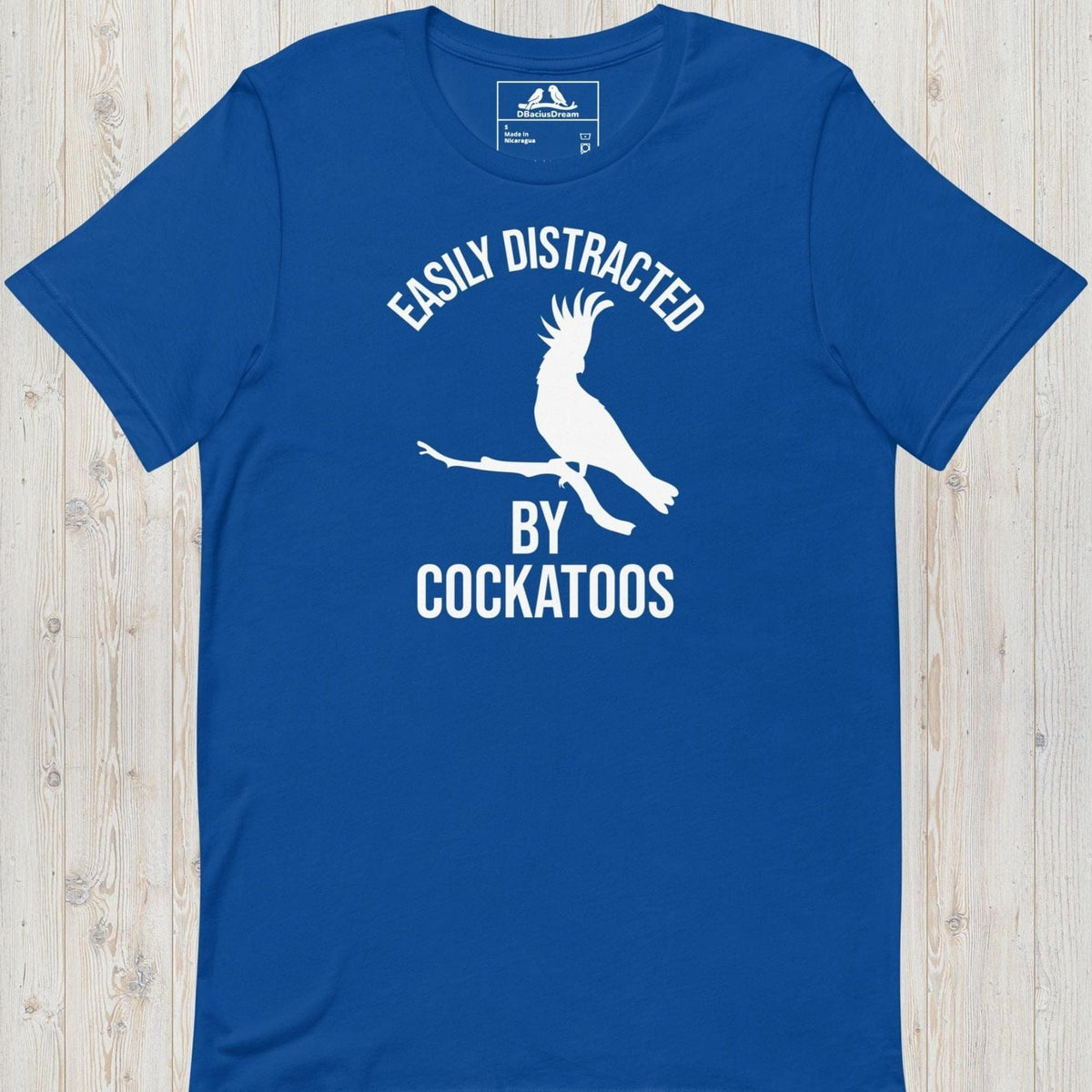Easily Distracted By Cockatoos Unisex t-shirt
