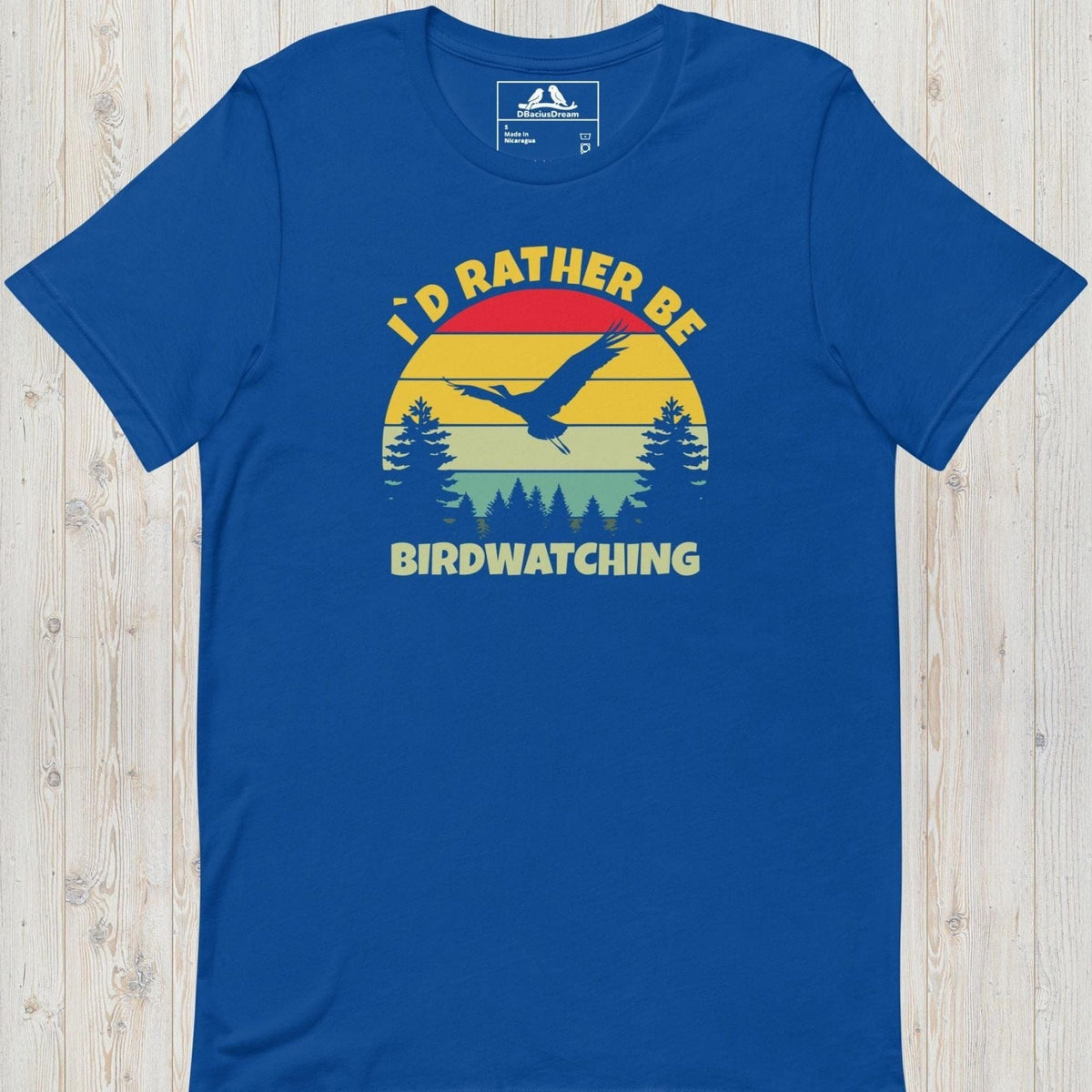 I´d Rather Be Birdwatching Unisex t-shirt