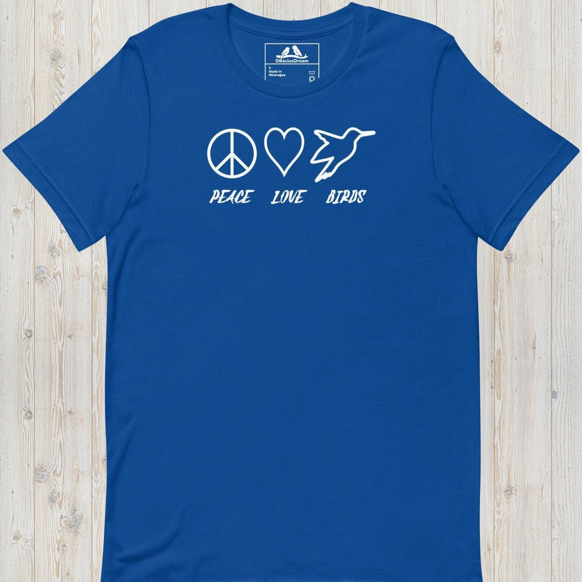 Peace Love Birds Unisex t-shirt
