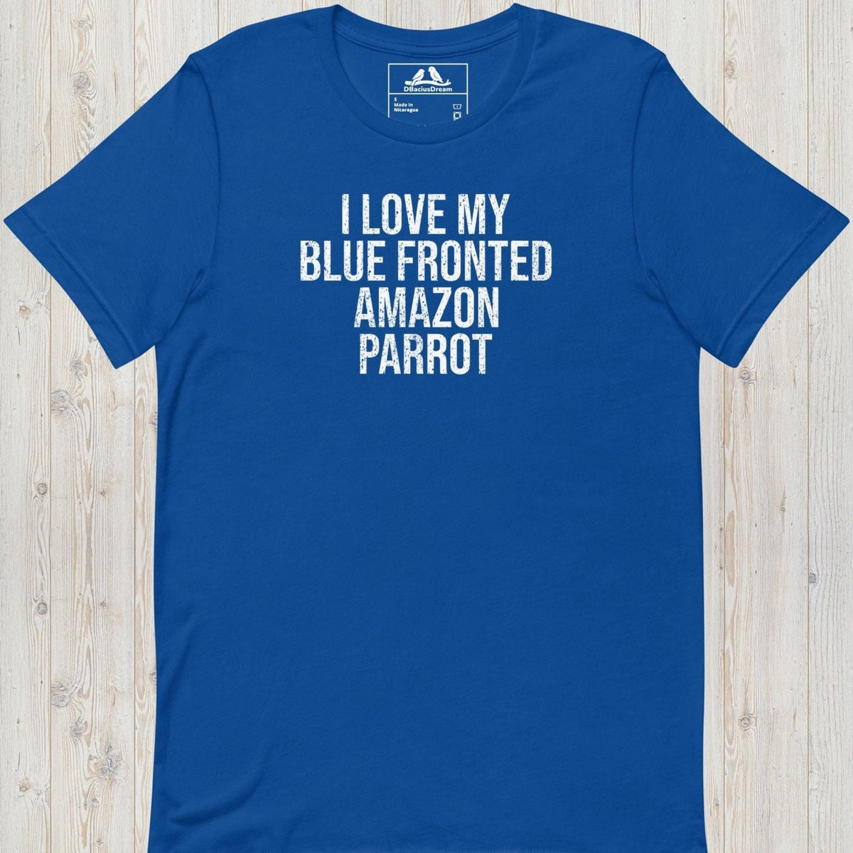 I Love My Blue Fronted Amazon Parrot Unisex t-shirt