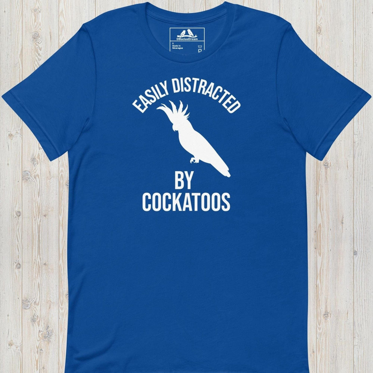 Easily Distracted By Cockatoos Unisex t-shirt