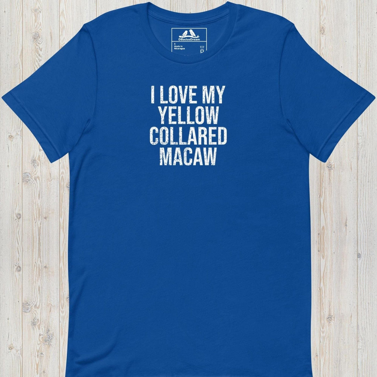 I Love My Yellow Collared Macaw Unisex t-shirt