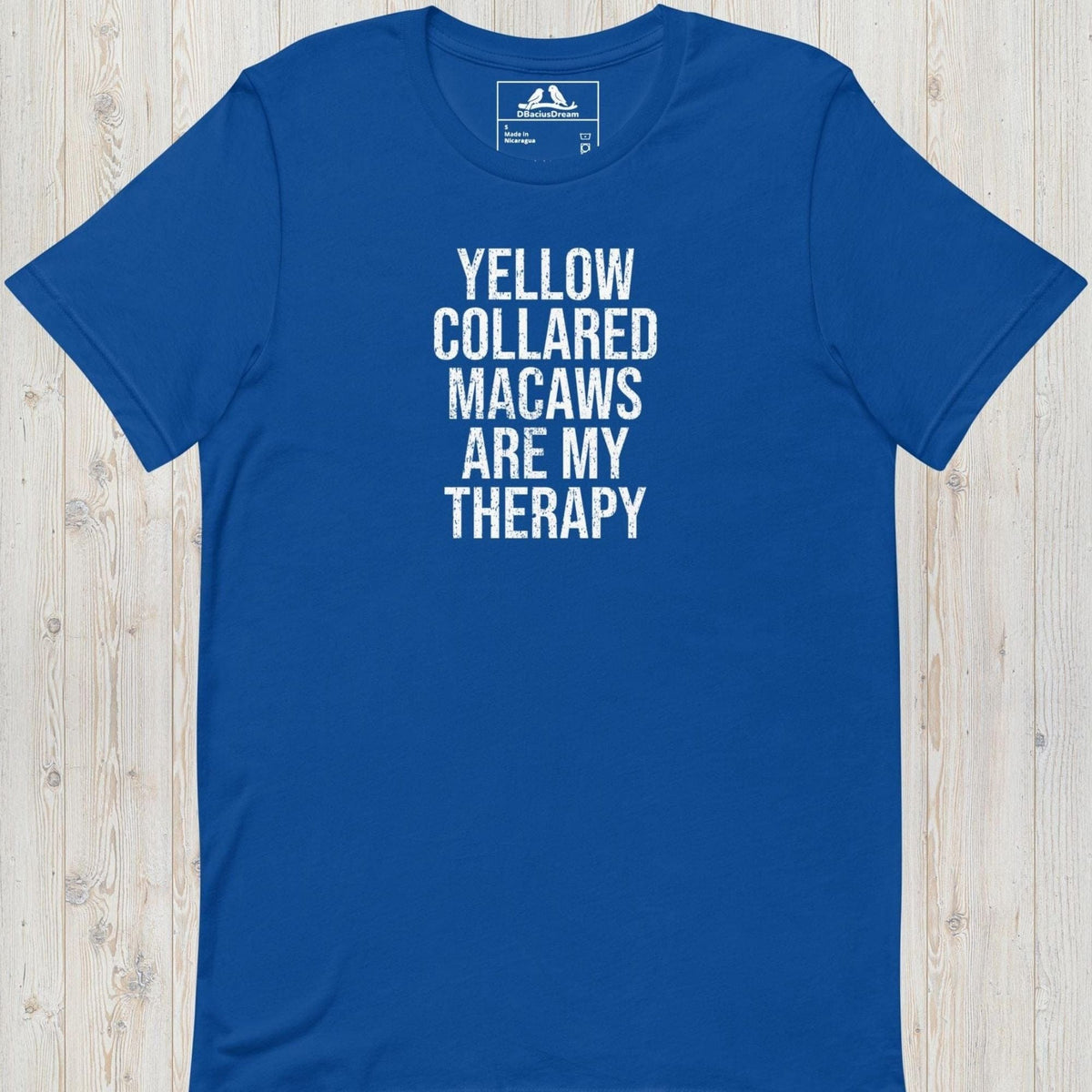 Yellow Collared Macaws Are My Therapy Unisex t-shirt