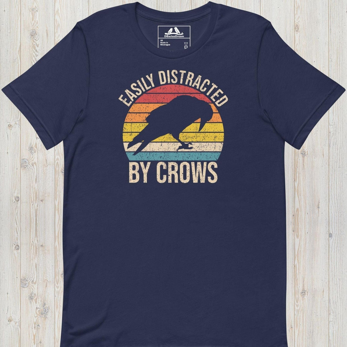Easily Distracted By Crows Unisex t-shirt