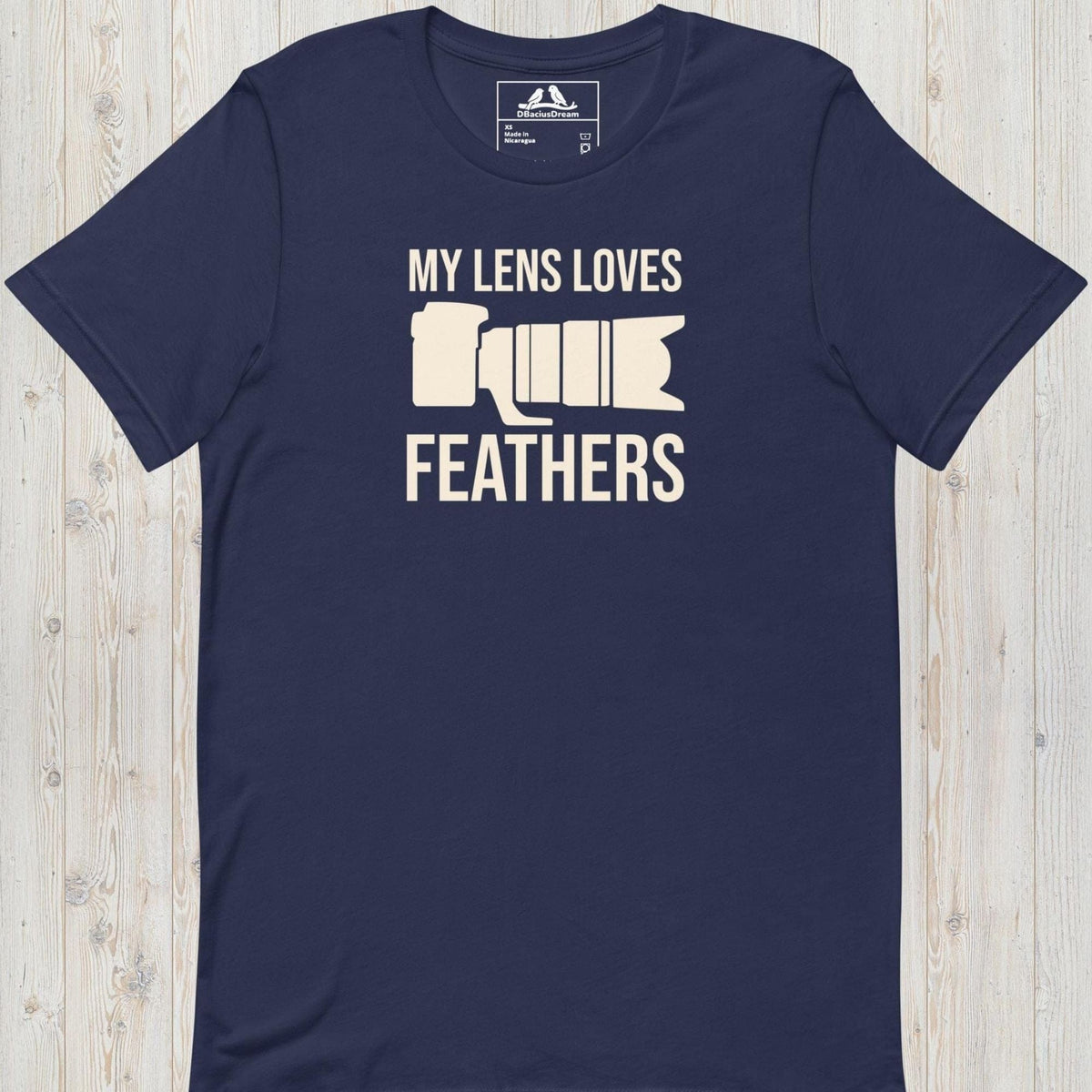 My Lens Loves Feathers Unisex t-shirt