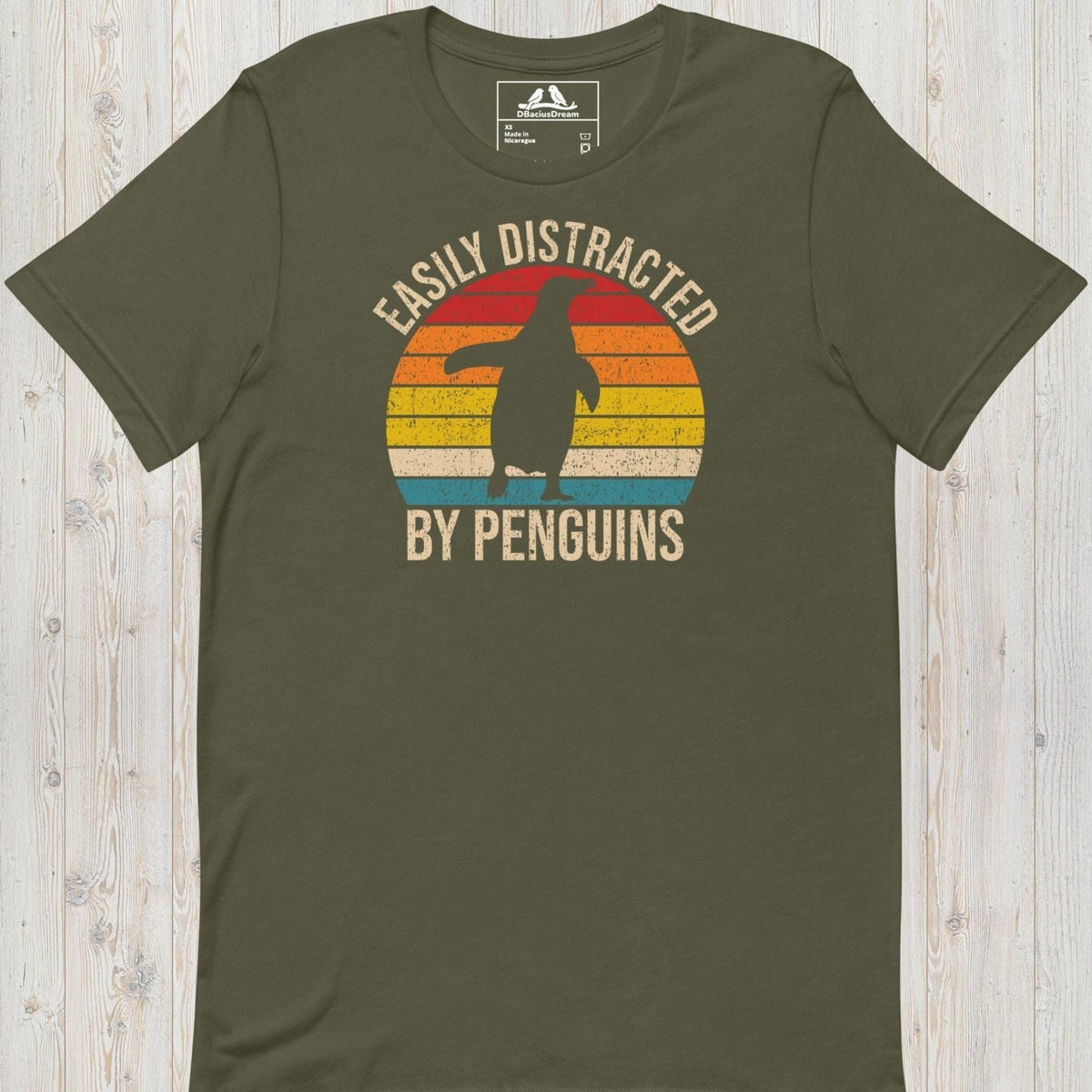 Easily Distracted By Penguins  Unisex t-shirt