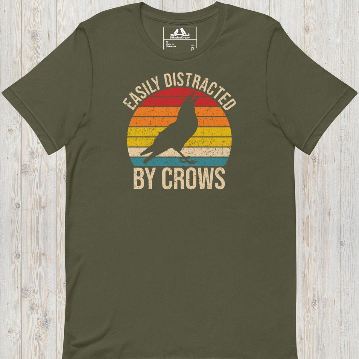 Easily Distracted By Crows Unisex t-shirt
