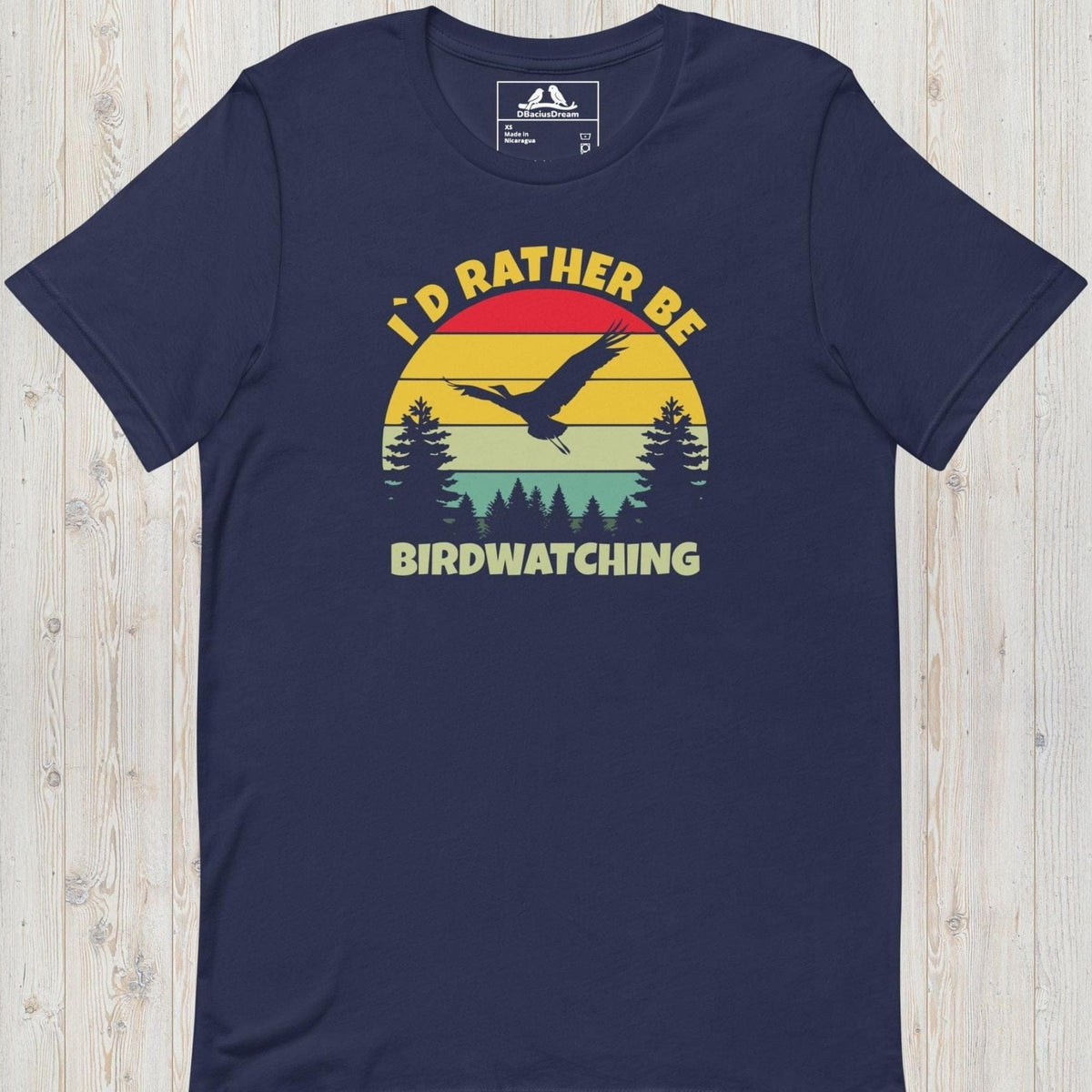 I´d Rather Be Birdwatching Unisex t-shirt
