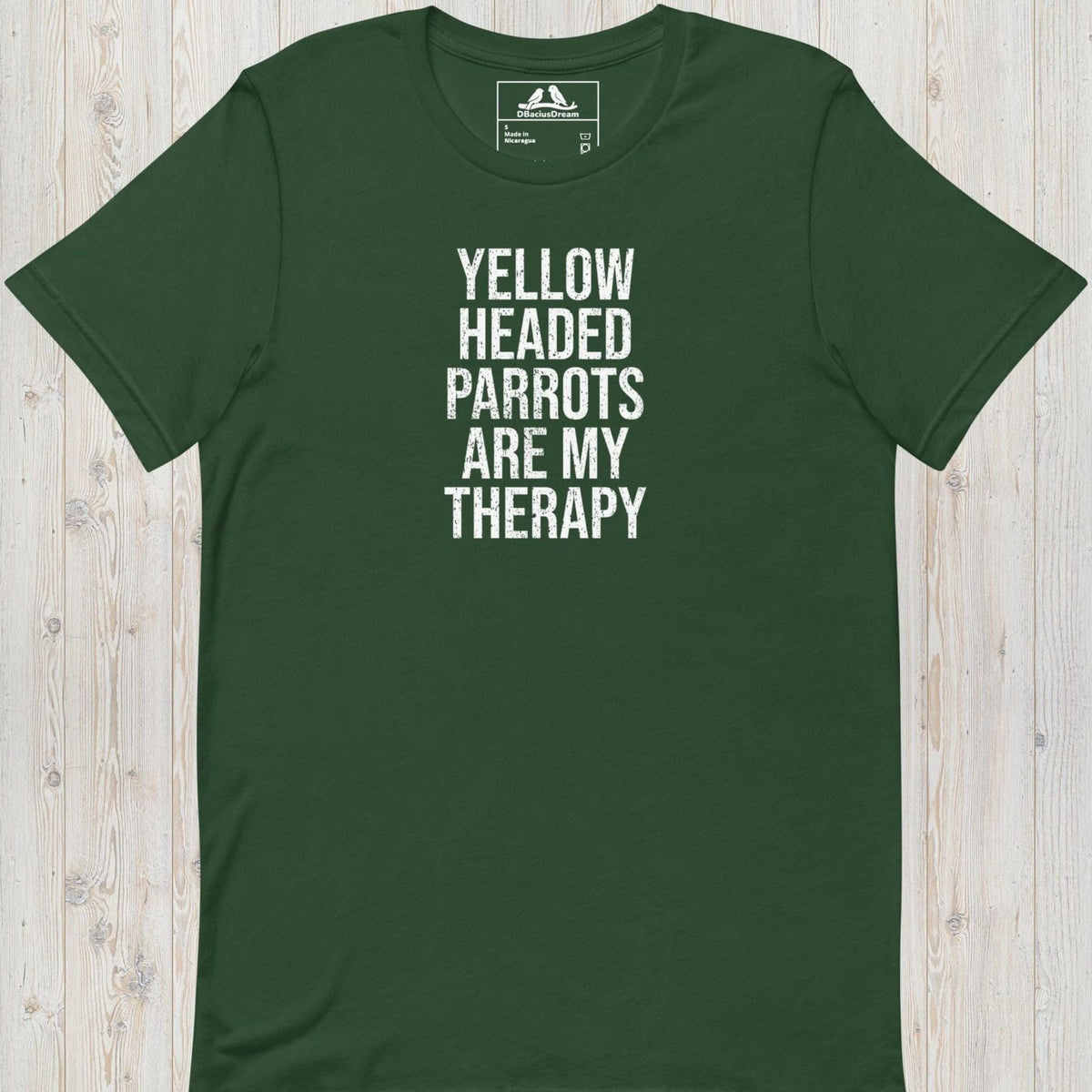 Yellow Headed Parrots Are My Therapy Unisex t-shirt