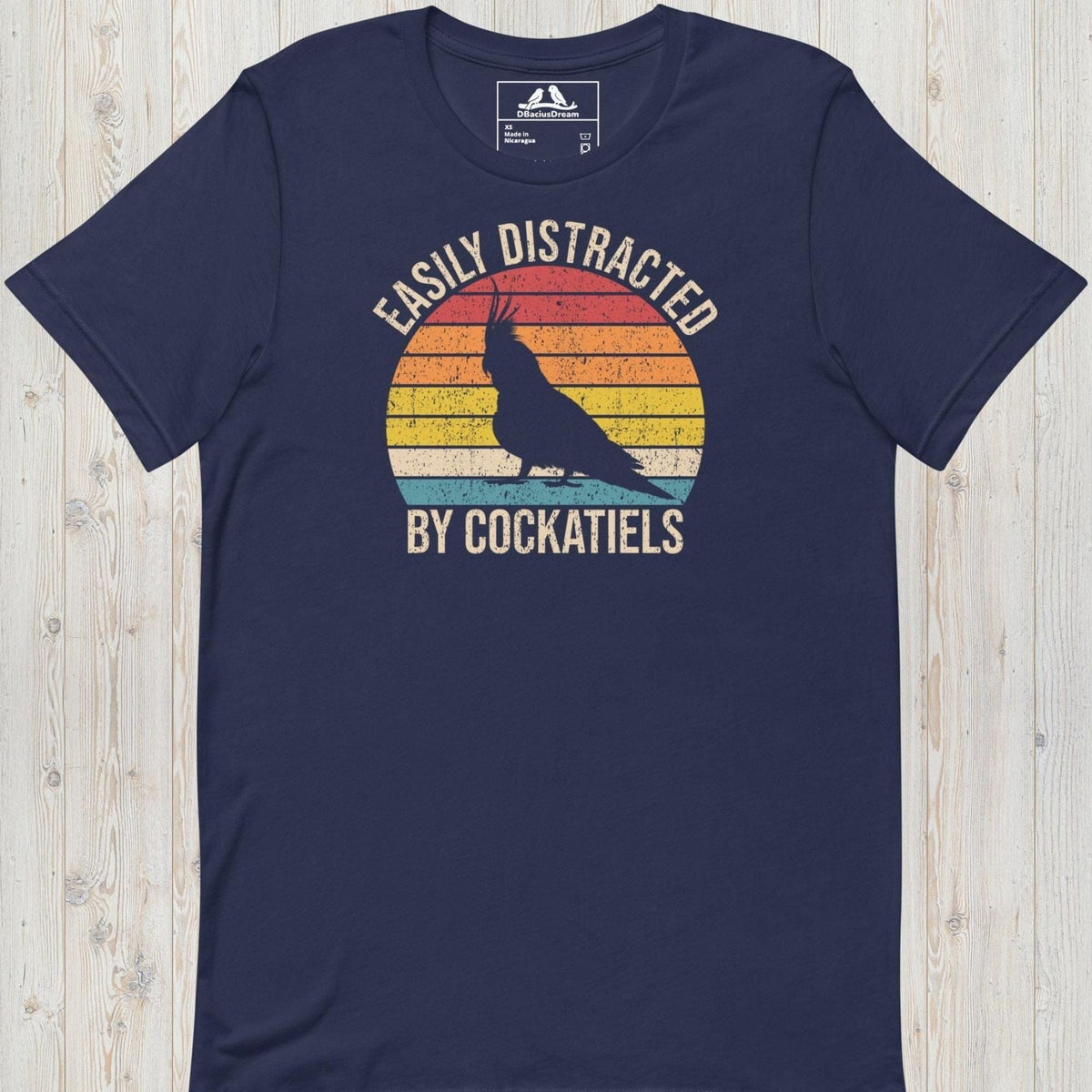 Easily Distracted By Cockatiels Unisex t-shirt